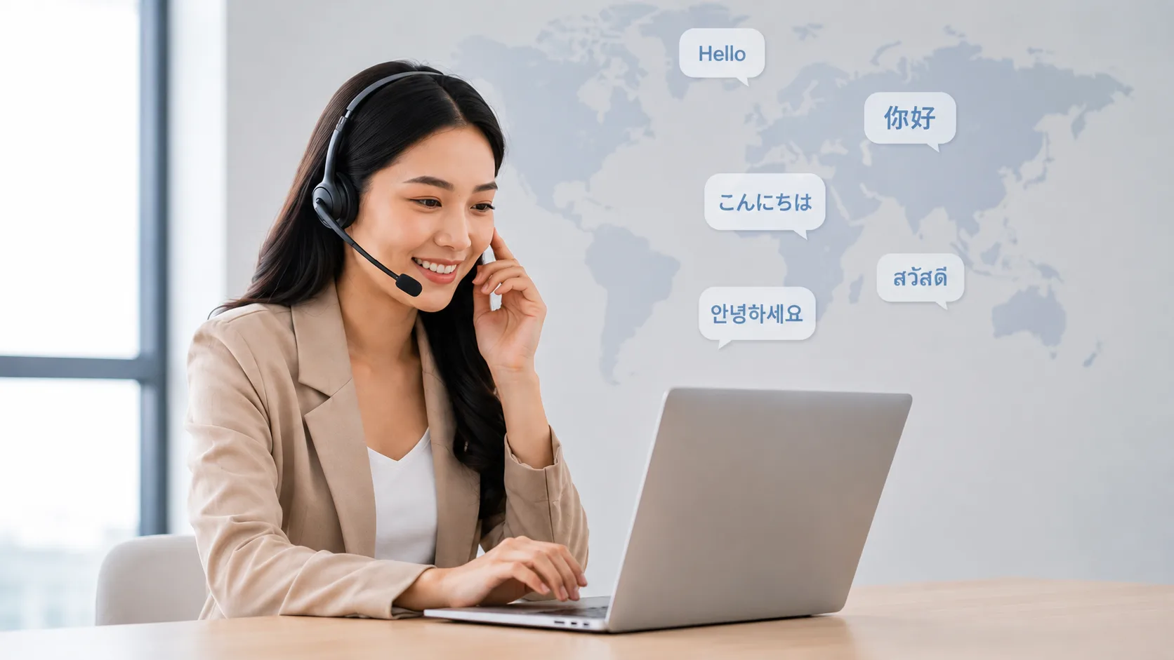 多言語カスタマーサポート